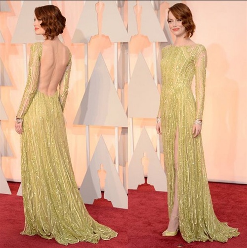 Emma Stone, wunderschön in Elie Saab