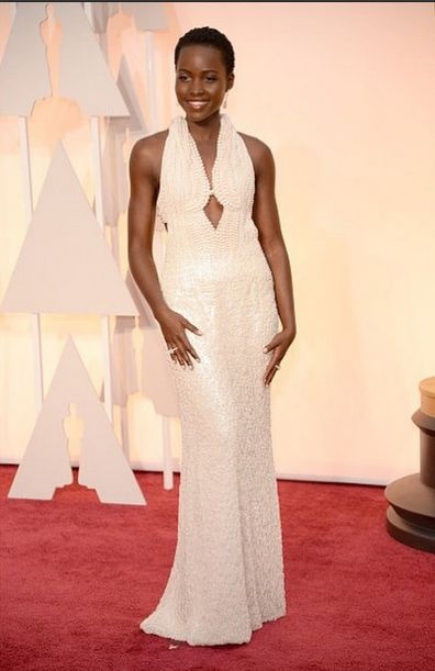 Lupita Nyong'o in Calvin Klein