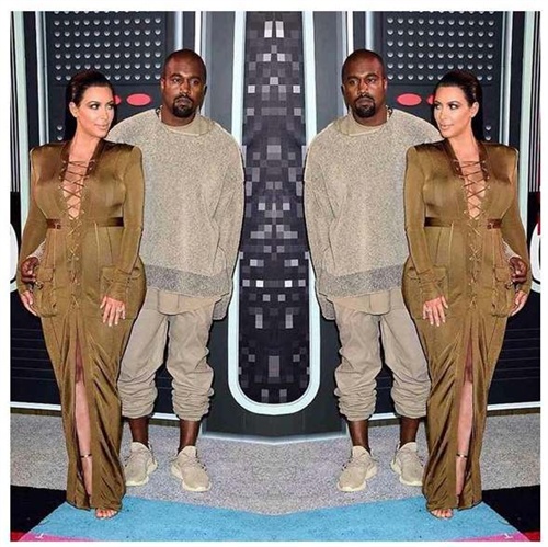 Kim Kardashian in viel Balmain bei den VMAs 2015