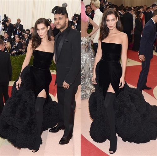 Bella Hadid und The Weeknd in Givenchy