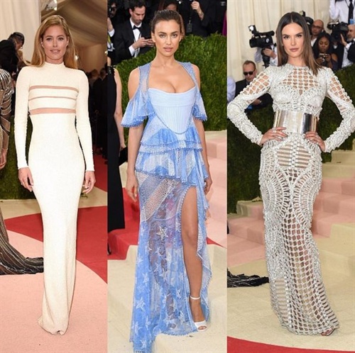 Doutzen Kroes in Balmain, Irina Shayk in Givenchy und Vaness aAmbrosio in Balmain