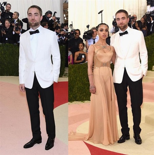 Robert Pattinson in Dior und FKATwigs in Versace