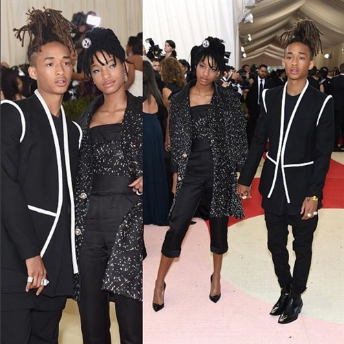 Willow Smith in Chanel und BruderJaden in Louis Vuitton