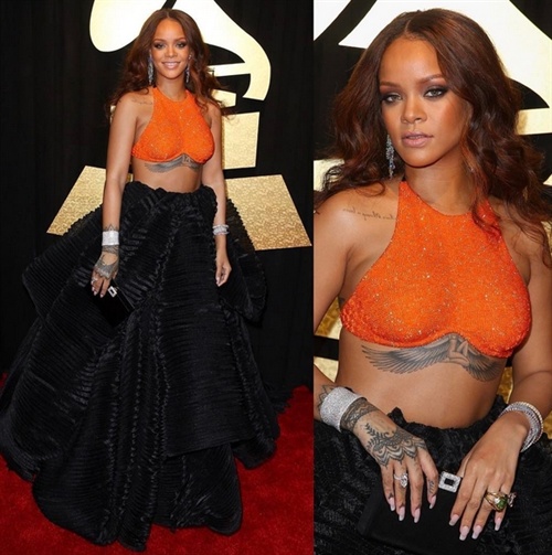 Rihanna am Red Carpet.