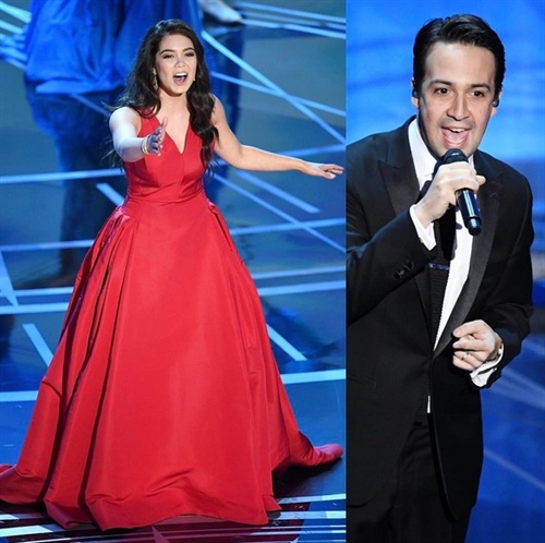 Aulii Cravalho and Lin Manuel Miranda perform Moana's How Far I´ll Go