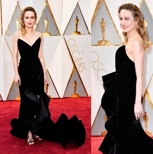 Brie Larson in Oscar De La Renta