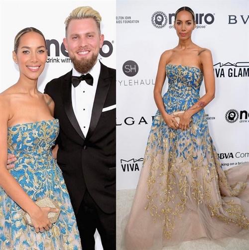 Leona Lewis in Tony Ward with boyfriend Dennis Jauch