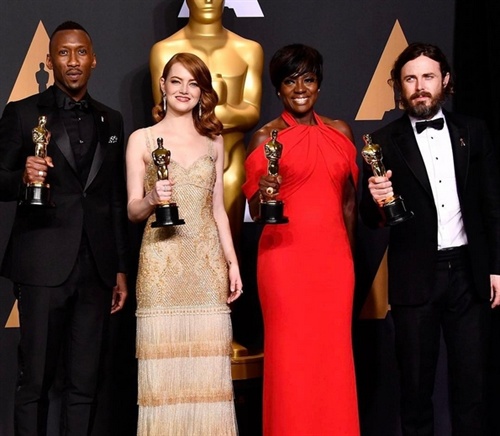 Mahershala Ali, Emma Stone, Viola Davis and Casey Affleck