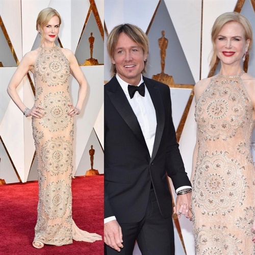 Nicole Kidman in Armani Prive and Keith Urban