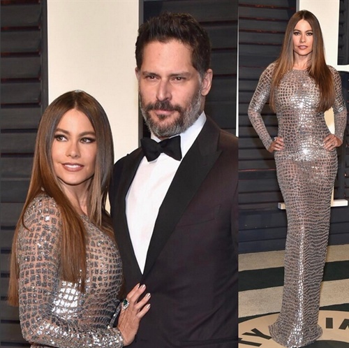 Sofia Vergara in Michael Kors with husband Joe Manganiello