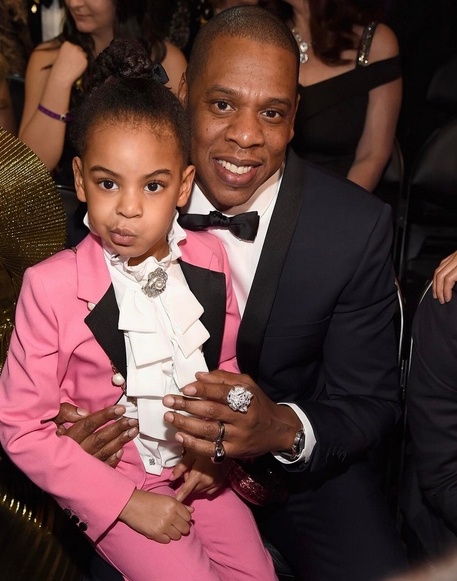 Blue Ivy mit ihrem Vater Jay Z.