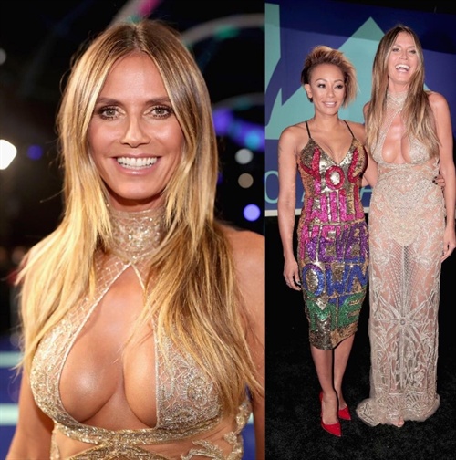 Heidi Klum in Dundas alongside Mel B in Discount Universe