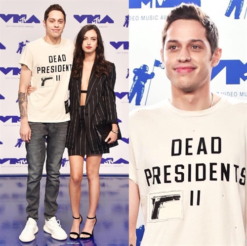 Pete Davidson and gorgeous girlfriend Cazzie David at VMAs