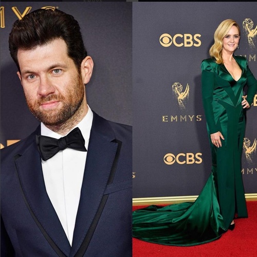 Billy Eichner in Valentino and Samantha Bee in Rubin Singer