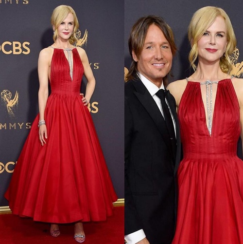 Nicole Kidman in Calvin Klein By Appointment alongside husband Keith Urban