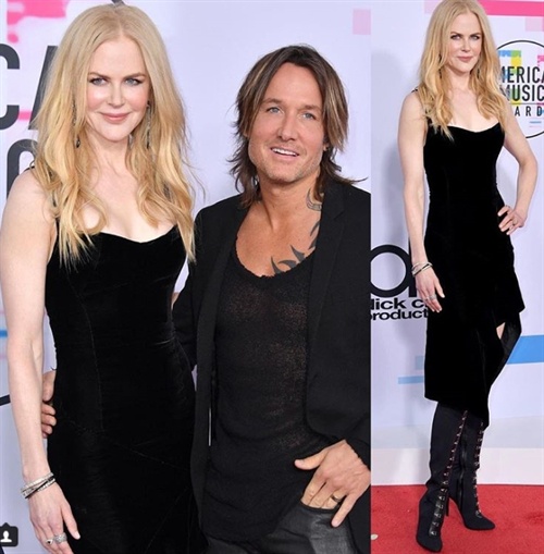 Nicole Kidman in Olivier Theyskens supporting husband Keith Urban