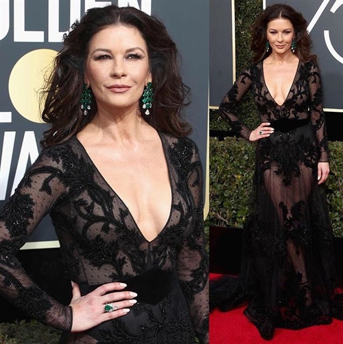 Catherine Zeta Jones in Zuhair Murad dress and Lorraine Schwartz jewels