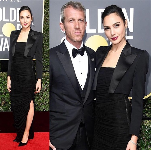 Gal Gadot in Tom Ford alongside husband Yaron Versano