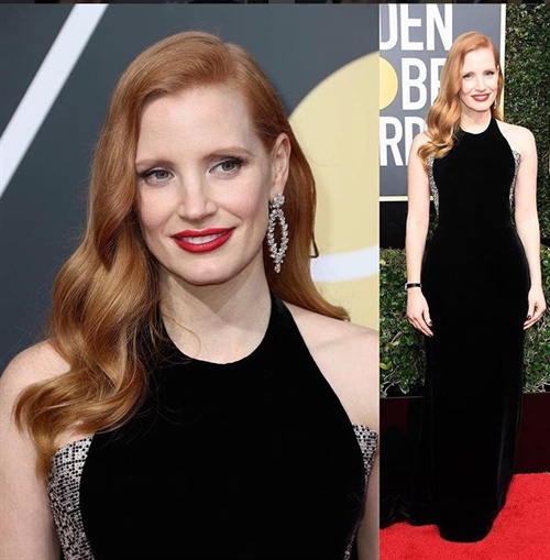 Jessica Chastain in Armani Prive