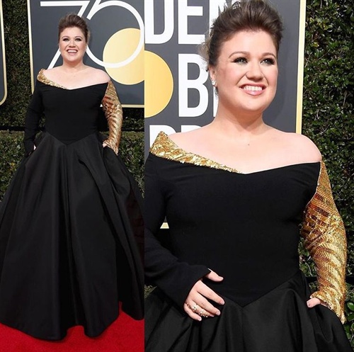 Kelly Clarkson in Christian Siriano