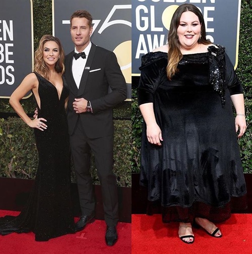 This Is Us! Justin Hartley with wife Chrishell Stause and costar Chrissy Metz