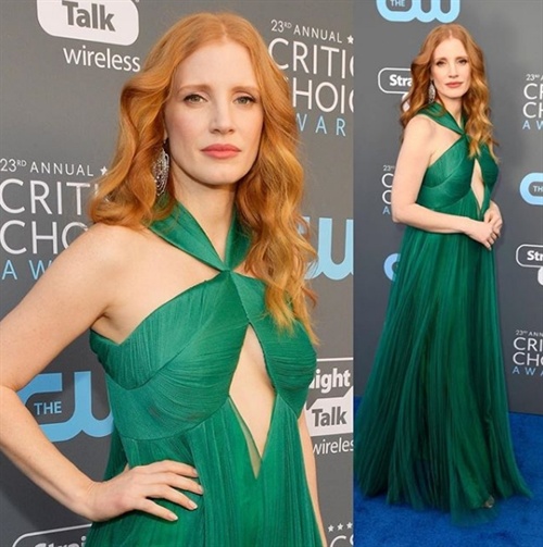 Jessica Chastain in Vionnet