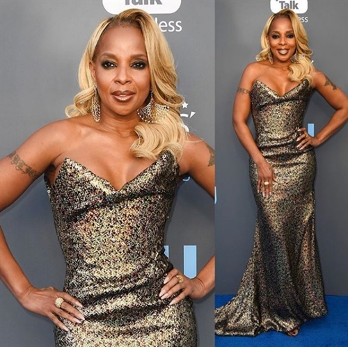 Mudbound’s Mary J Blige in Vivienne Westwood