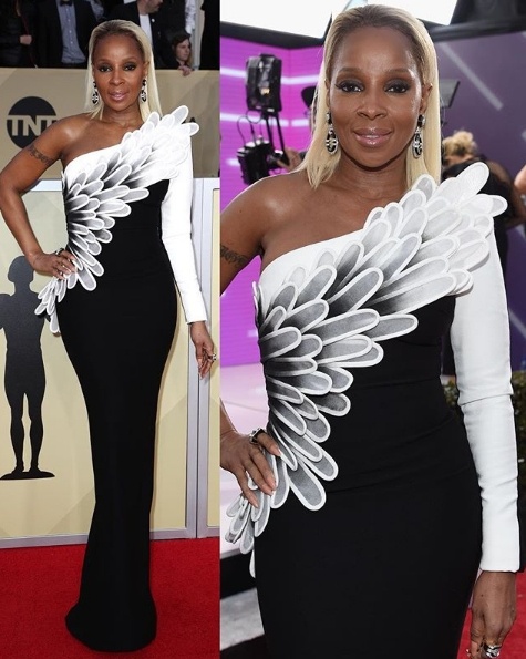 Mary J Blige in Jean Louis Sabaji