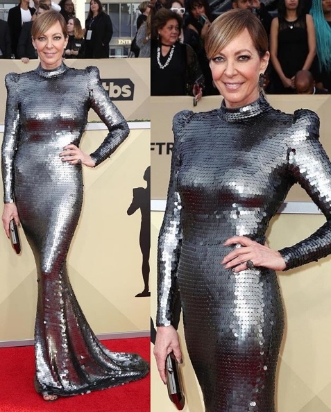 Allison Janney in Yanina Couture