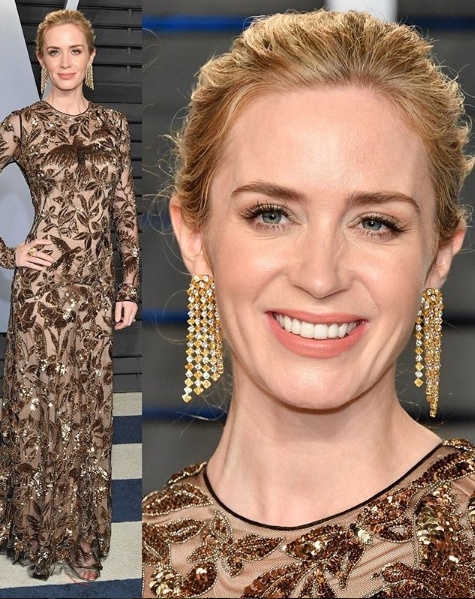 Emily Blunt in Alexander McQueen