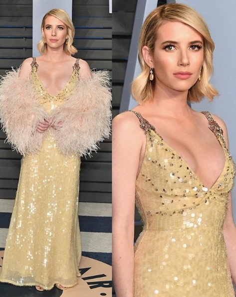 Emma Roberts in Prada