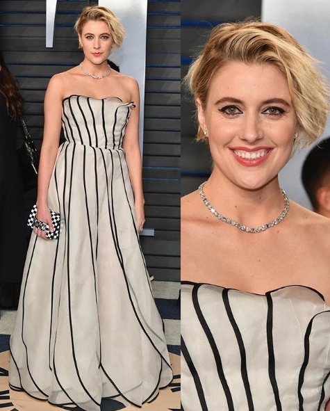 Greta Gerwig in Dior