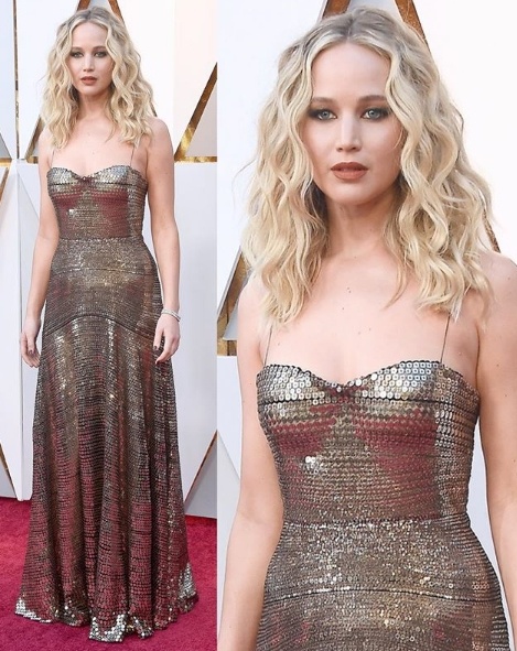 Jennifer Lawrence in Dior