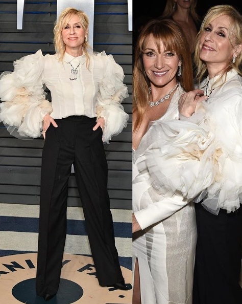 Judith Light in Zac Posen alongside fellow actress Jane Seymour