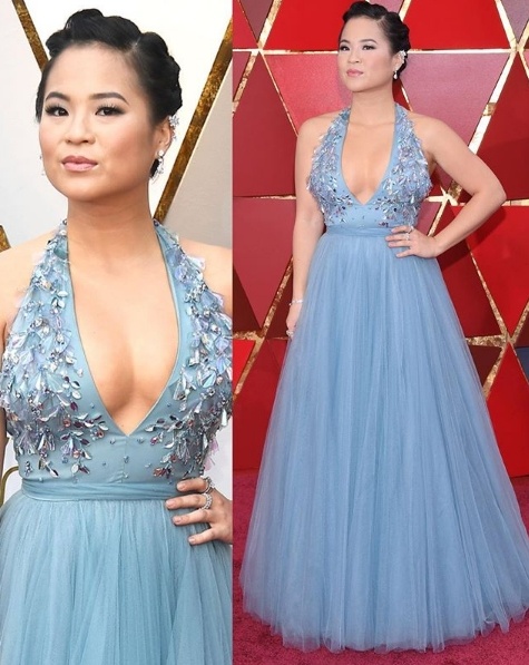 Star Wars actress Kelly Marie Tran in Jenny Packham