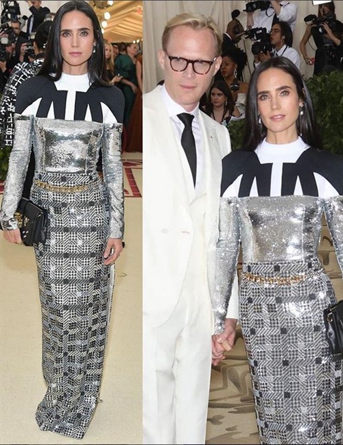 Jennifer Connelly in Louis Vuitton mit Paul Bettany