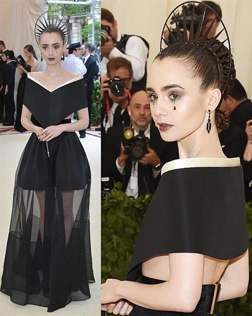 Lily Collins in Givenchy