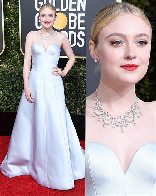 Dakota Fanning in Armani Prive