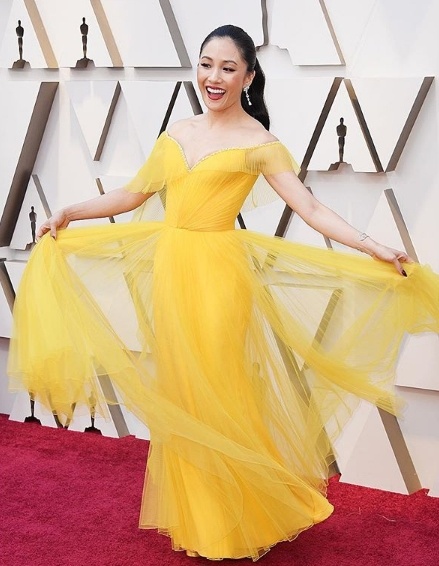 Constance Wu in Versace