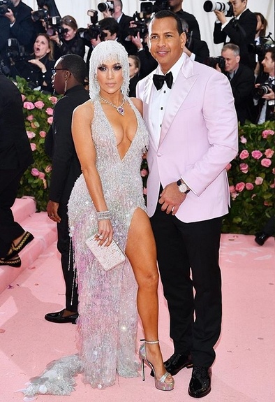 J Lo in Versace mit Arod