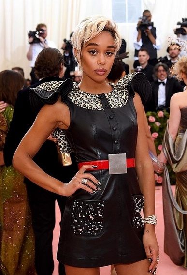 Laura Harrier in Louis Vuitton