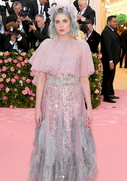 Lucy Boynton in Prada