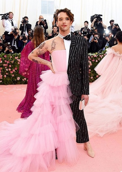 Michael Urie in Christian Siriano